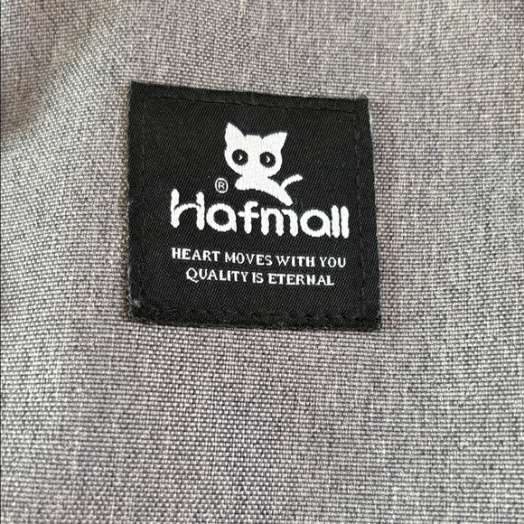 Hafmall black and grey cloth backpack diaper bag - Picture 7 of 15